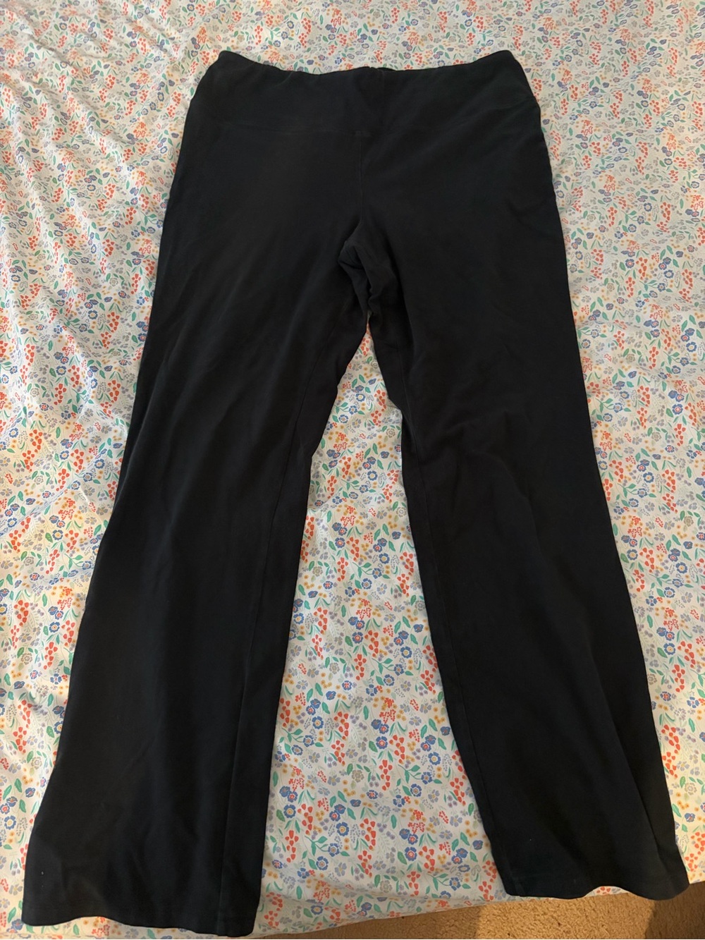Black womens bootcut leggings